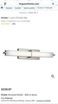 Kichler 11146NILED 25.75" Linear Bath Vanity - Brushed Nickel. Fixed Price $49.00.