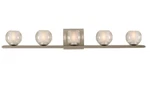 Kalco 315035 Corona Light 33"W Led Bathroom Vanity - Nickel. Fixed Price $199.99.
