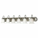 Millennium Lighting Nickel 6-LIGHT Bathroom Vanity 486. Fixed Price $31.47.
