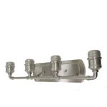 Portfolio, 4-LIGHT Brushed Nickel Bathroom Dimmable Vanity Fitter. Fixed Price $58.00.