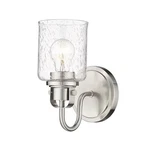 Z-lite Kinsley Light Wall Sconce, Brushed Nickel/clear 340-1S-BN. Fixed Price $94.00.