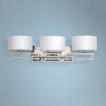 Hinkley Lanza Nickel 25" Wide Bathroom Wall Light. Fixed Price $429.00.