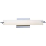 George Kovacs P5044-077 Tube Chrome 3 Light Modern Bath Bar Opal Glass Xenon. Fixed Price $205.00.