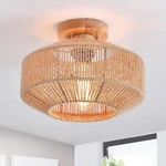 Hchunqjor Coastal Woven Flush Mount Light Fixture Farmhouse, Kitchen, Hallway. Fixed Price $38.27.