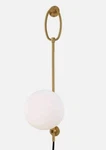 New Hudson Valley Lighting Group Mitzi HL290101-AGB Gina Brass Wall Sconce. Fixed Price $100.00.