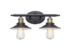 Hampton Bay Glenhurst Bathroom Vanity Light Fixture With Metal Shades. Fixed Price $55.99.