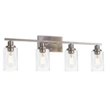 Melucee Bathroom Fixtures Brushed Nickel 4 Heads Modern Vanity Lights W.... Fixed Price $194.33.