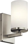 Crosby 9.25" Wall Sconce In Brushed Nickel, 1-LIGHT Contemporary Hallway Bath. Fixed Price $115.99.