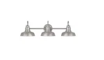 Hampton Bay Elmcroft 29" 3-LIGHT Brushed Nickel Farmhouse Vanity Metal Shades. Fixed Price $79.19.
