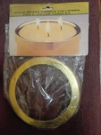 Hosley's 6" Solid Brass Follower For Pillar Candles #BS50270. Fixed Price $15.00.