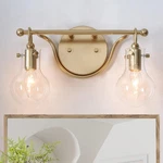 Ksana Bathroom Vanity Light, 2 Lighting Fixtures, Gold .... Fixed Price $125.26.