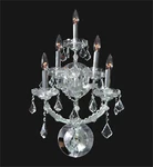 Lighting Fixture Lights Crystal Wall SCONCE..W12" 25" 11.5".CHROME. Fixed Price $164.45.