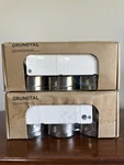 Lot Of 2 Ikea Grundtal 17999 Under Cabinet Puck Led Light Stainless 3 Pack Wired. Fixed Price $58.00.