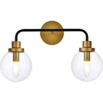 Living District LD7033W19BRB Hanson Bathroom Vanity Light Black And Brass. Fixed Price $110.00.