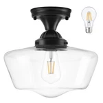 Black Schoolhouse Light Fixture 12" Mid Century Lig.... Fixed Price $100.70.