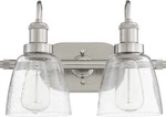 2 Light Bath Vanity Transitional Style - 17.75 Inches Wide By 10.5. Fixed Price $191.00.