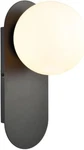 Holkirt Black Wall Light Fixture Mid Century Globe Sconce With White Opa.... Fixed Price $73.68.