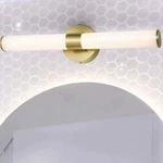 Jonathan Brooks 20.13 In. 1-LIGHT Brass Gold/white Iron Led Vanity. Fixed Price $37.95.