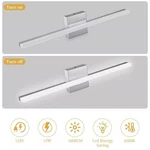 Lamqee Bar Vanity Light Wall Sconce 23.62" Integrated Led Polished Off-white. Fixed Price $24.00.