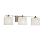 Justice Design FSN-8443-55-RBON-NCKL Fusion 3-LIGHT Vanity Uplight Downlight New. Fixed Price $135.00.