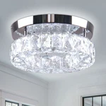 Ypqxyhda 9.8" Crystal Flush Mount Ceiling Light Fixtures Led Round Mini Chandeli. Fixed Price $71.48.