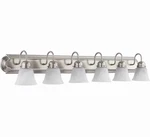 Quorum 5094-6-165 48" 6-LIGHT Bath Vanity Satin Nickel. Fixed Price $120.00.
