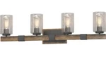 Volume Lighting V4374-84, 4-LIGHT Indoor Black Walnut Bath Vanity 34. Fixed Price $149.00.