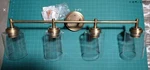 Kichler Winslow 30 In. 4-LIGHT Natural Brass Contemporary Bathroom Vanity. Fixed Price $39.95.