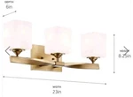 Kichler 55002CPZ Marette Light 23" Bath Vanity Wall Champagne Bronze. Fixed Price $109.88.