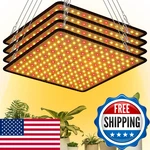 Liliful 4 Pcs Grow Lights Panel 200W Artificial Full Spectrum Lamps 225. Fixed Price $87.48.