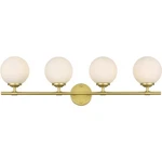 Living District LD7301W33BRA Ansley 4 Light Inch Brass Bath Sconce Wall. Fixed Price $127.60.