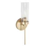 Capital Lighting AA1016SF Riley Wall Sconce Soft Gold 1-LIGHT. Fixed Price $54.99.
