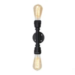 Vintage Edison Industrial 2-LIGHT Bathroom Vanity Light- Bulb Loft Minimali.... Fixed Price $61.95.