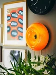 Bofea- Modern Orange Donut Lamp, Plug-in Bedside Wall. Fixed Price $120.69.