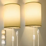 Plug Wall Sconce, 3 Color, Set Of Two, Industrial Lamp With C.... Fixed Price $37.57.
