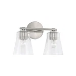 Capital Lighting Baker Vanity, Nickel/clear Seeded 146921BN-533. Fixed Price $113.60.