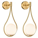 Holkirt Mid-century Modern Wall Sconces Bathroom Globe Vanity Light Fixture B.... Fixed Price $179.49.