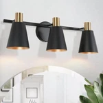 Uolfin Modern Black Bathroom Vanity Fenmore 22IN 3-LIGHT Gold. Fixed Price $80.96.