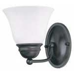 Nuvo 60 3165 Empire Vanity Light Mahogany Bronze W/ Frosted Glass Nib. Fixed Price $35.00.