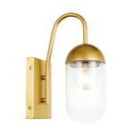 Elegant Lighting LD6168 Kace 14" Tall Wall Sconce - Brass. Fixed Price $41.00.