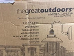 71163-143C Minka Lavery Outdoor Light, Downtown Edison Style, Oil-rubbed, 13"X8.. Fixed Price $142.99.