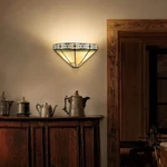 Capulina Tiffany Wall Sconces 12" Wide Stained Glass Vintage Style Light Fo. Fixed Price $169.98.