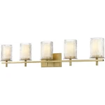 Z-lite 1949-5V-MGLD Grayson Light 40 Inch Modern Gold Vanity Wall. Fixed Price $466.00.