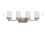 Bathroom Lights -trans Globe Vanity Bar In Brushed Nickel 70334BN. Fixed Price $48.00.