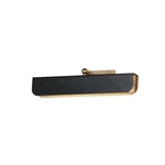 Maxim Lighting Miles 1LT 18" Led Wall Sconce, Black/brass/white - 10711WTBKNAB. Fixed Price $288.00.