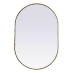 Elegant Decor Asha 24X36" Oval Modern Mdf Wood/iron Mirror In Brass. Fixed Price $142.00.