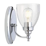 5.5" Chrome Led Vanity Light Wall Sconce, Hardwired For Bathroom, Clear Seede.... Fixed Price $51.46.