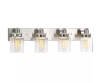 Progress Calhoun Collection 30-1/4 In. 4-LIGHT Brushed Nickel Vanity. Fixed Price $67.99.