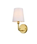 Elegant Lighting LD7322W6 Senna 12" Tall Bathroom Sconce - Brass. Fixed Price $59.00.