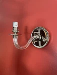 Vintage Ralph Lauren Aymeline Lucite Mirrored Wall Sconce Light Fixture. Fixed Price $220.25.